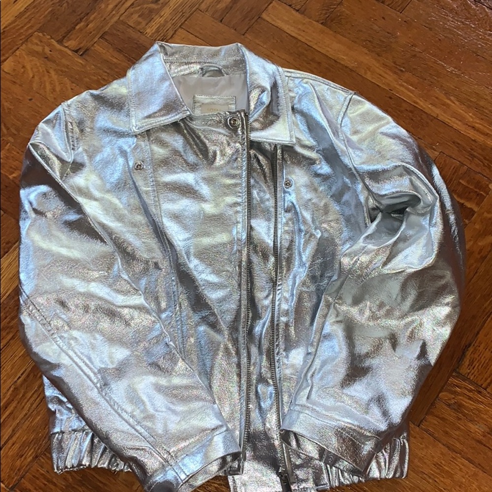 Girls metallic jacket